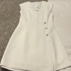 Mango white suit dress.